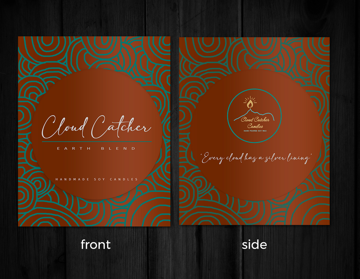 Packaging Design by rug for Cloud Catcher Candles | Design #27798901