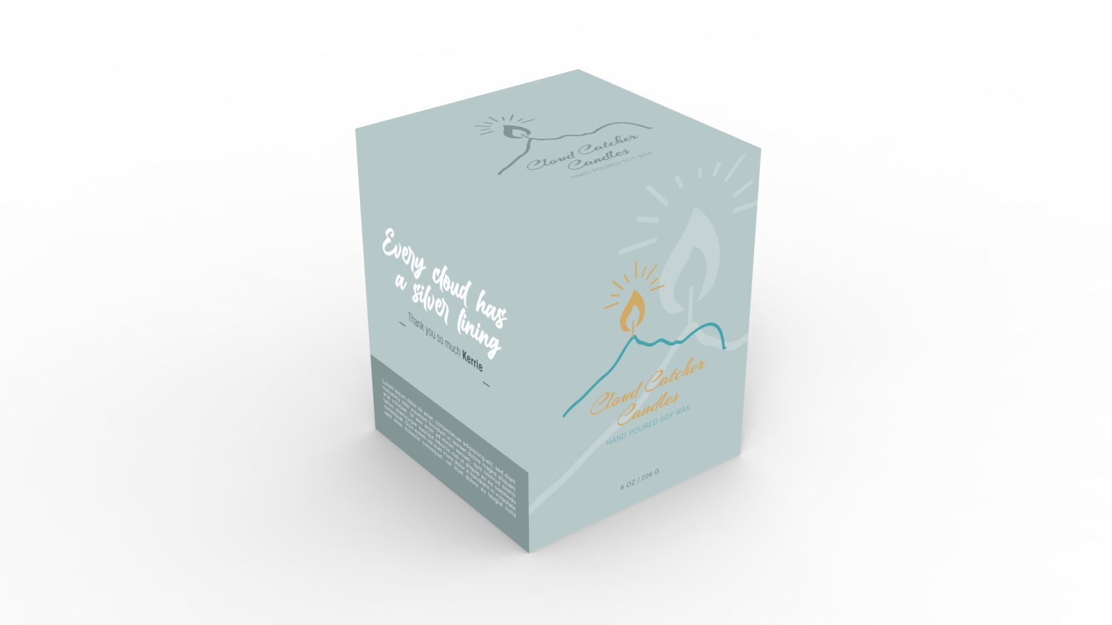 Packaging Design by davidsantacruz7 for Cloud Catcher Candles | Design #27755523