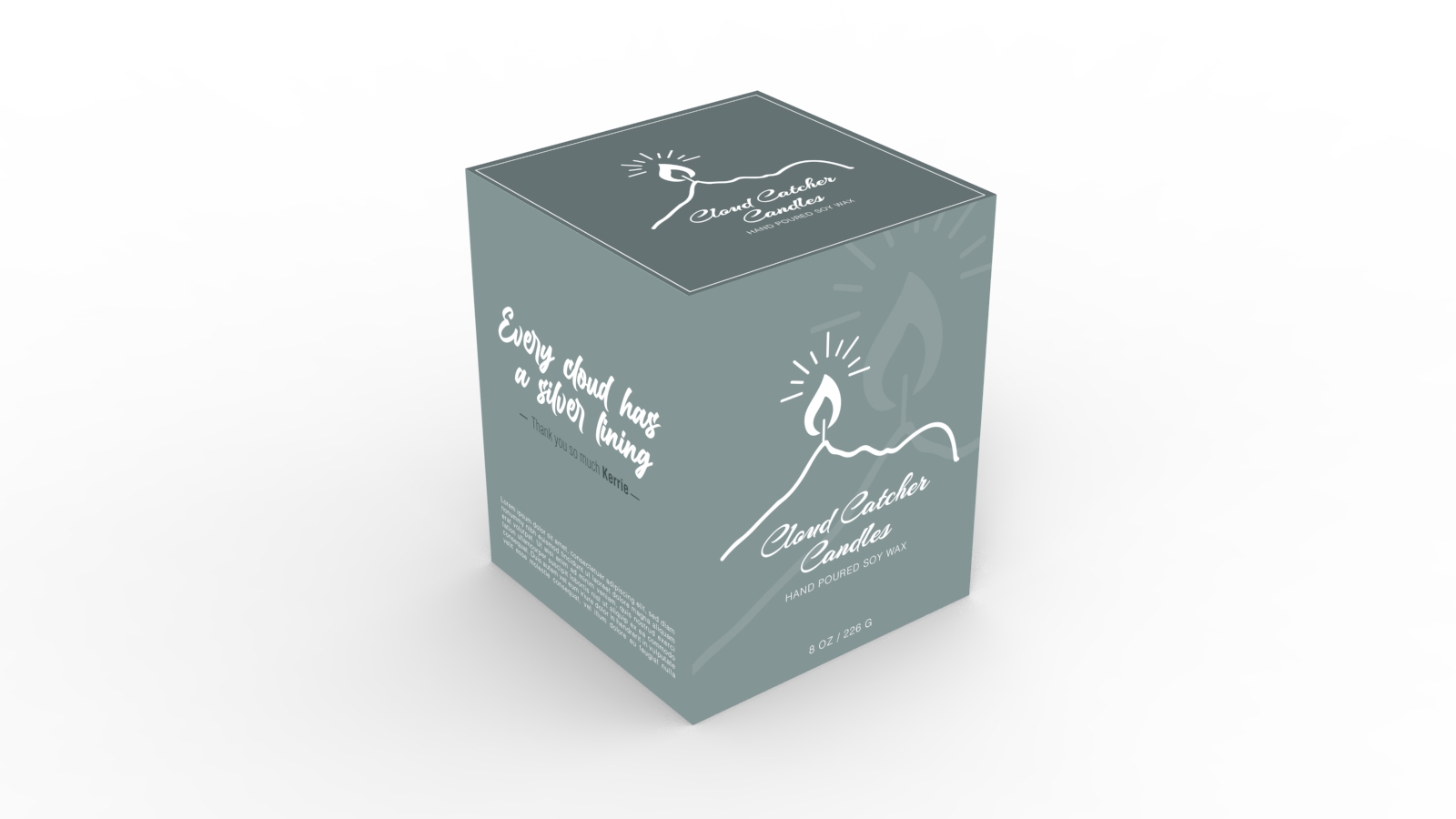 Packaging Design by davidsantacruz7 for Cloud Catcher Candles | Design #27755532
