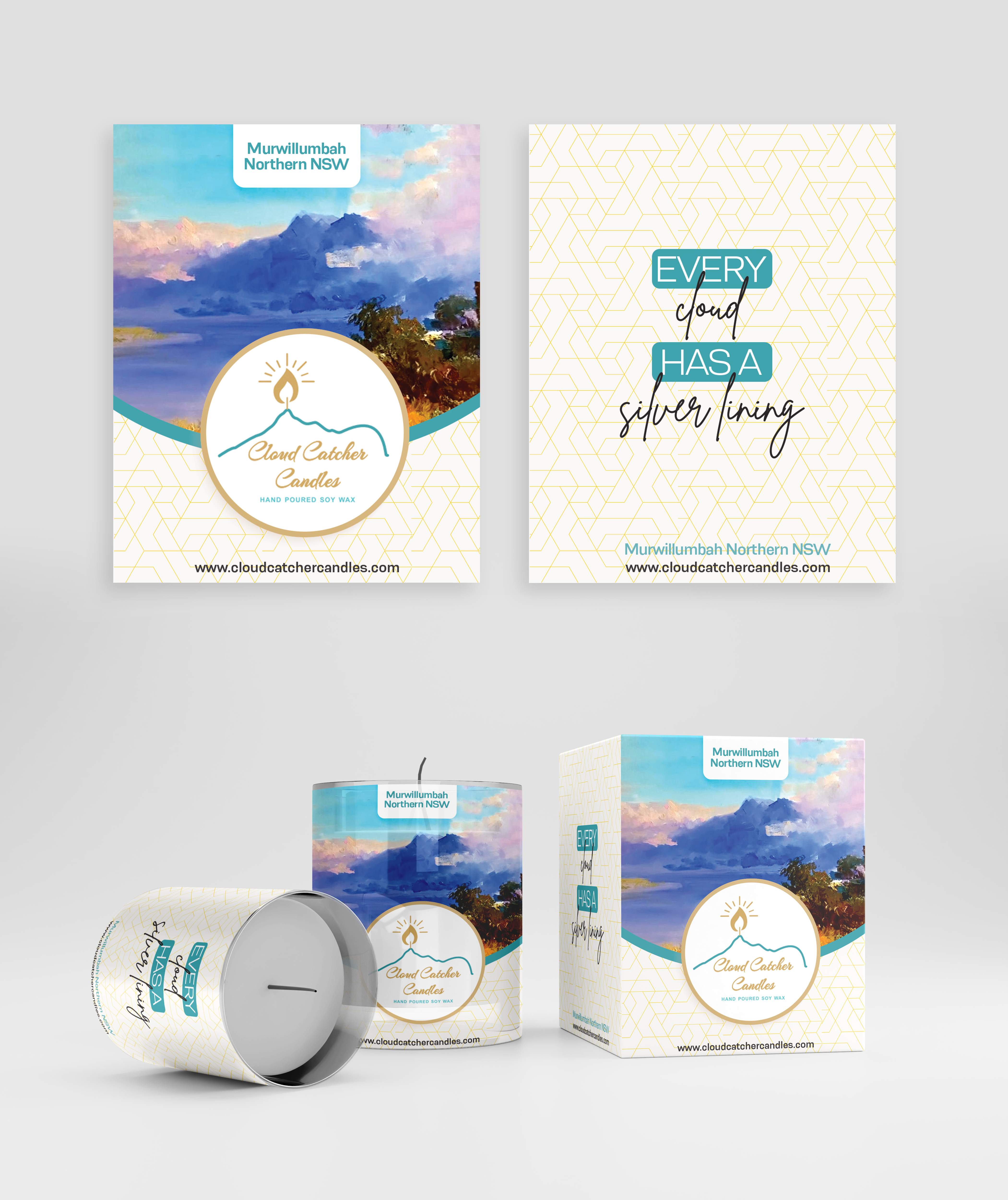 Packaging Design by Graphic Guy for Cloud Catcher Candles | Design #27790502