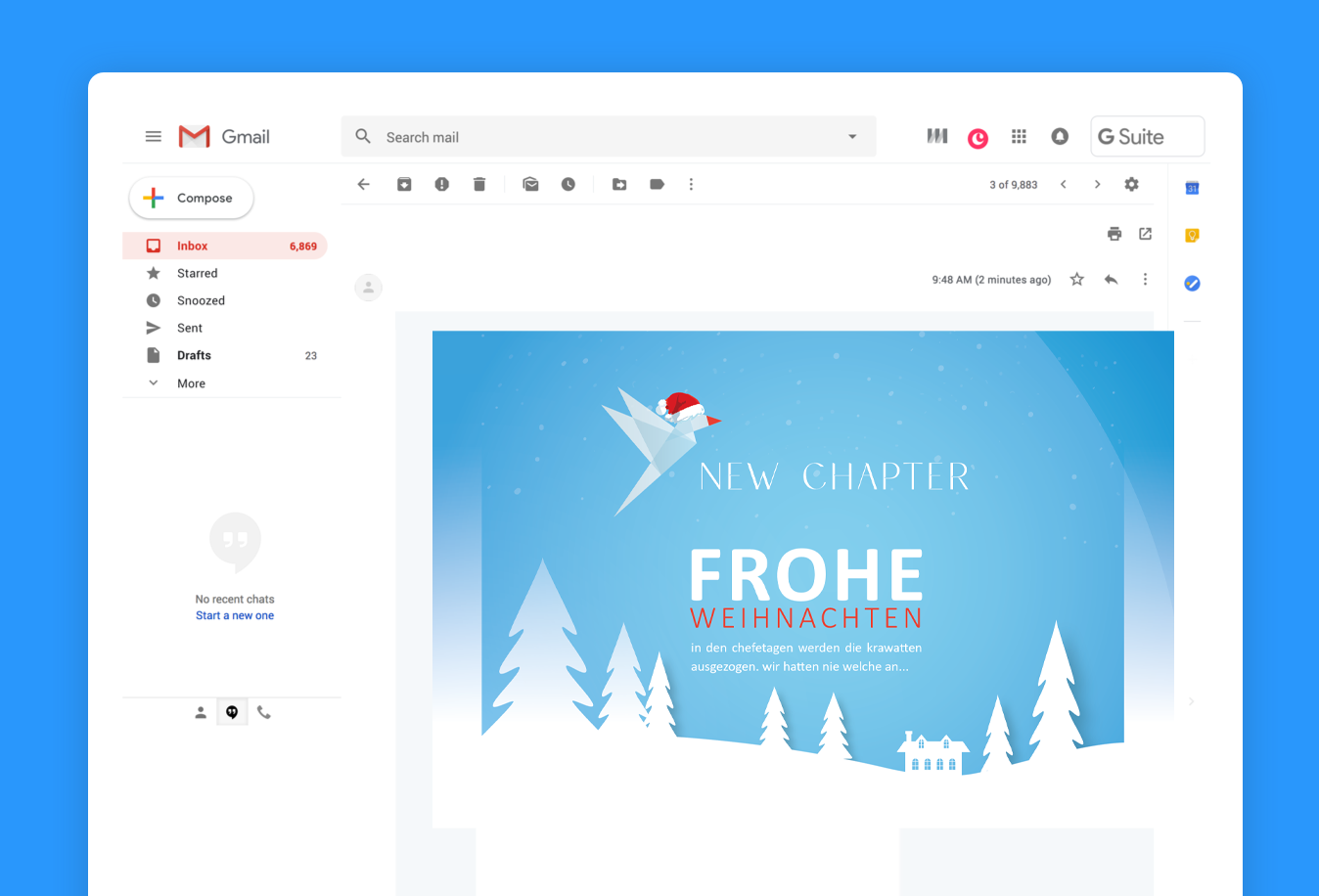 Diseño de Tarjeta por falcon.wings para New Chapter Executive Search GmbH | Diseño #27755749