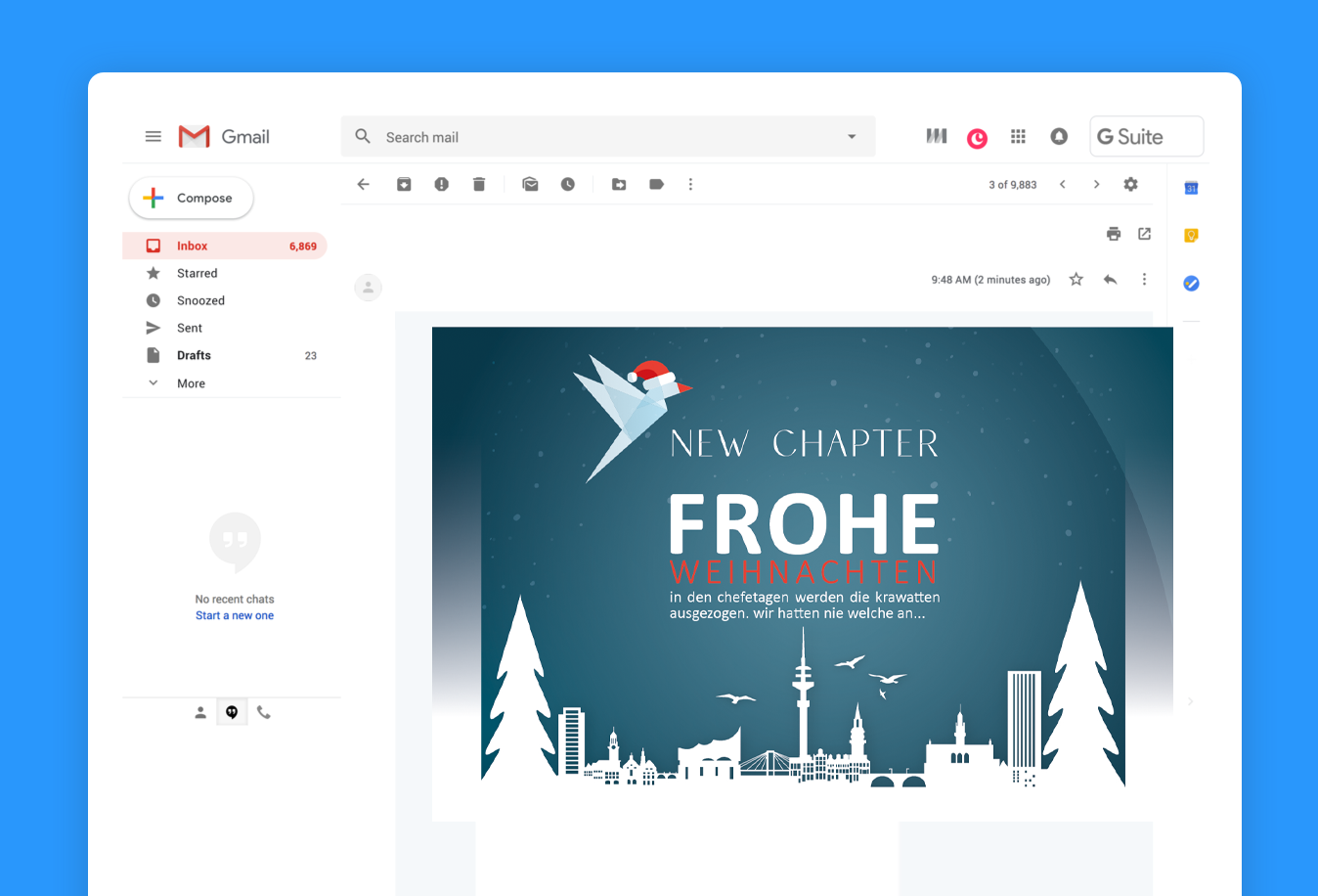 Diseño de Tarjeta por falcon.wings para New Chapter Executive Search GmbH | Diseño #27760221