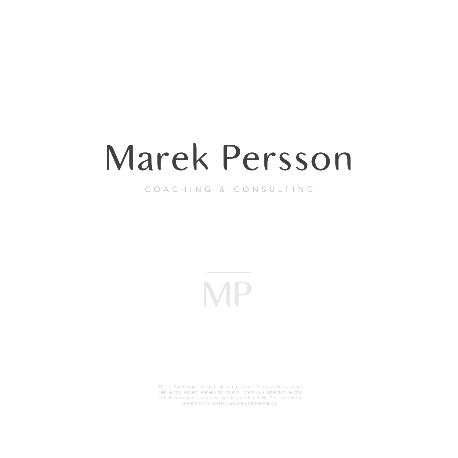 Logo Design by lorixart for Marek Persson Coaching & Consulting | Design #27754245