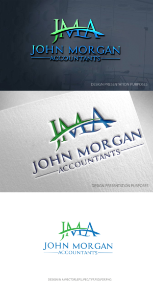 Logo Design by zebronicgraphic for John Morgan Accountants | Design: #27754357