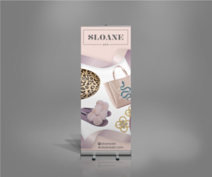 Retractable Banner Design for Retail Shopping Event | Messestand-Design von Maestroto