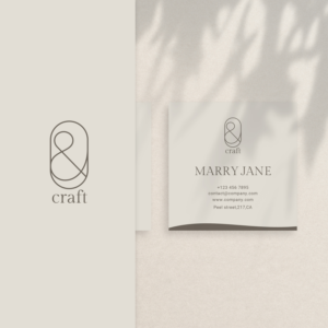 Focus on the '&' with 'craft' in small print | Logo Design by Ivan varian