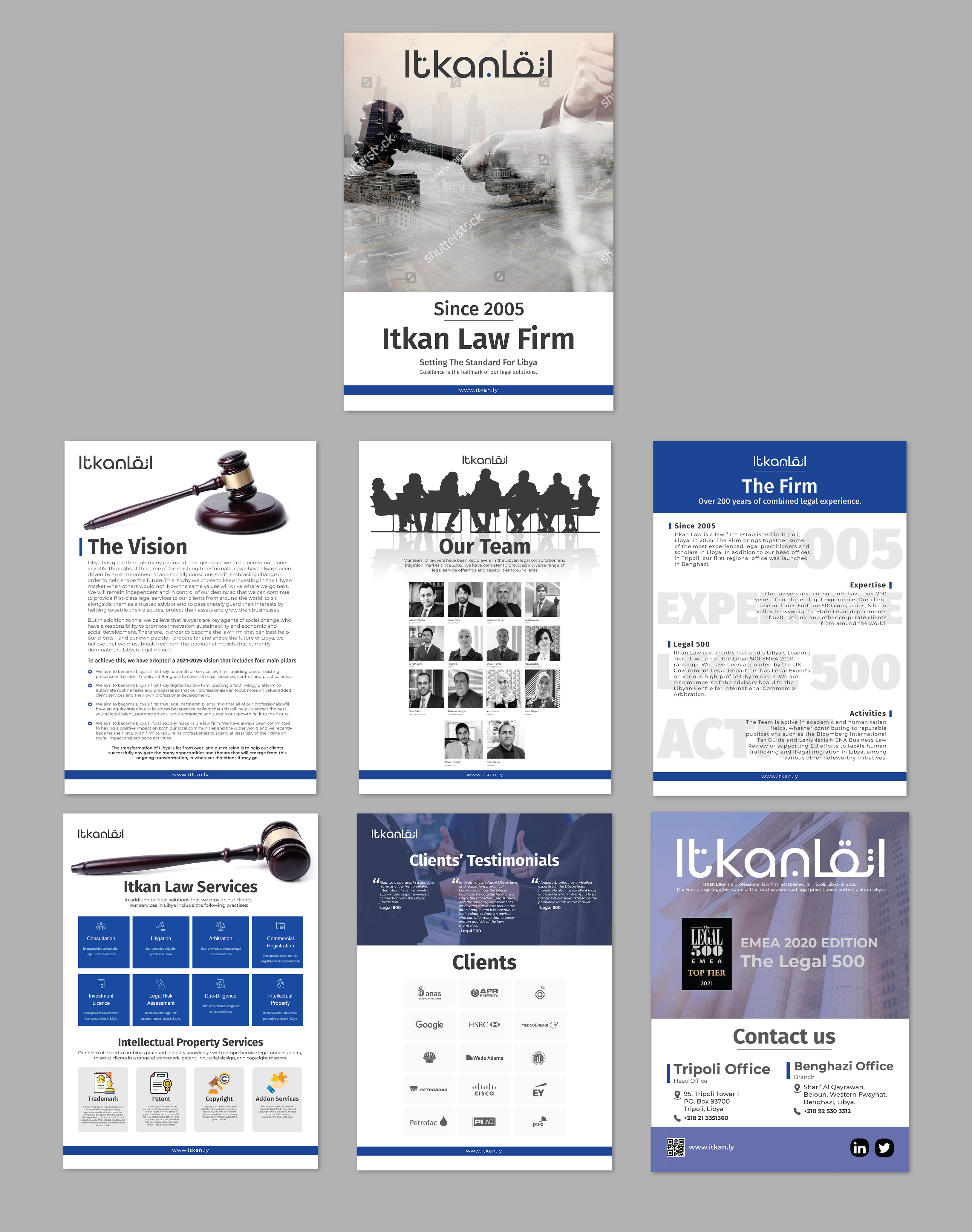 Brochure Design by Shamim_Design for Itkan law firm | Design #27761961