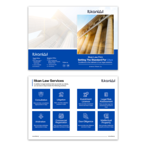 Brochure Design by Design Motion for Itkan law firm | Design #27770194