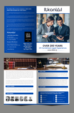 Brochure Design by chandrayaan.creative for Itkan law firm | Design: #27779599