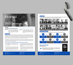 Brochure Design by GraphicsGuru for Itkan law firm | Design: #27792757