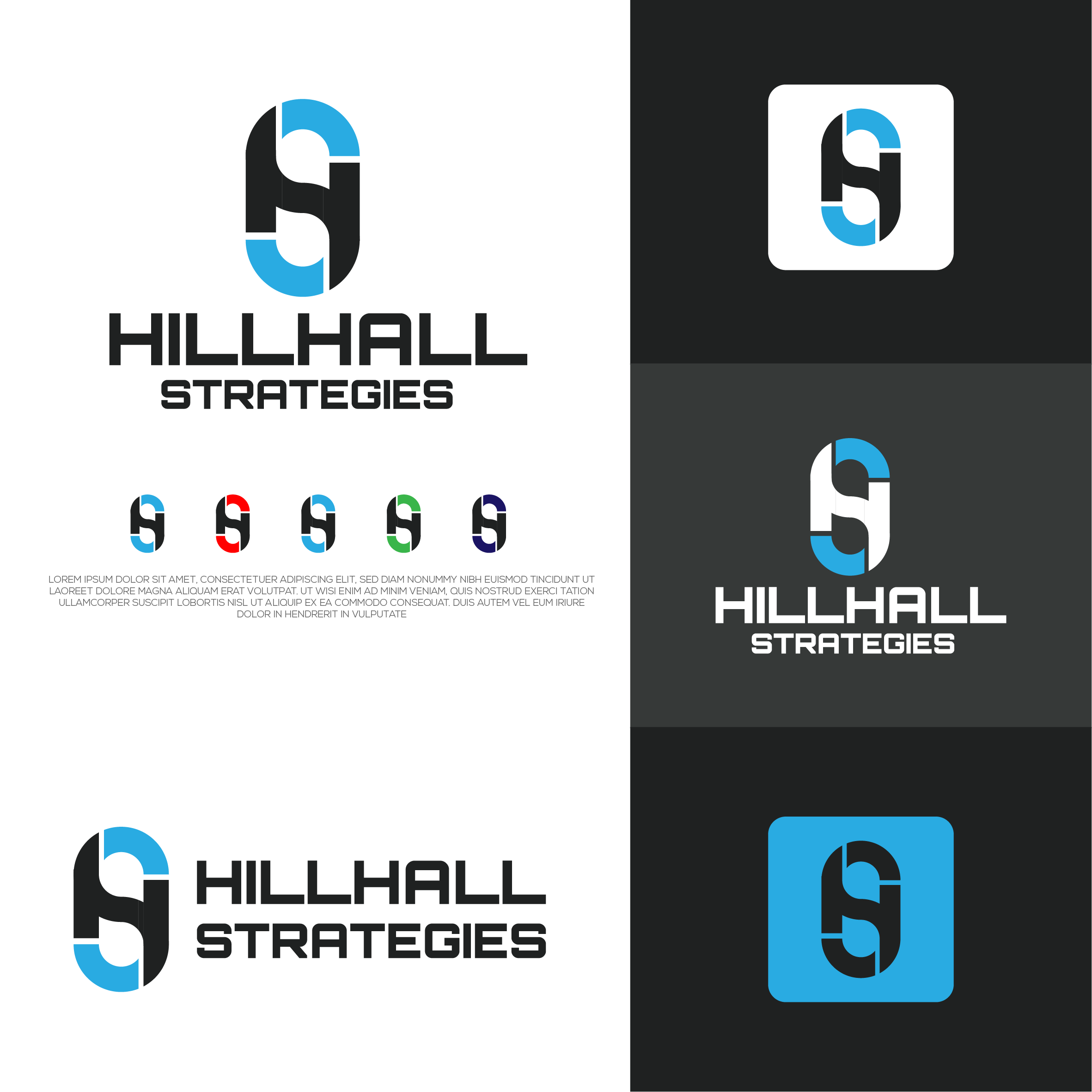 Logo Design by Walker Designer 2 for Hillhall Strategies Corp. | Design #27757932