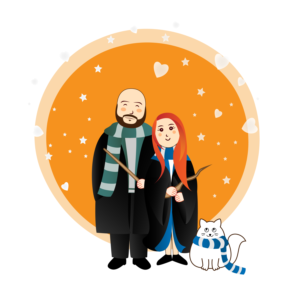 Need a cute Harry-Potter-Inspired picture for marriage proposal | Diseño Gráfico por ann.ph