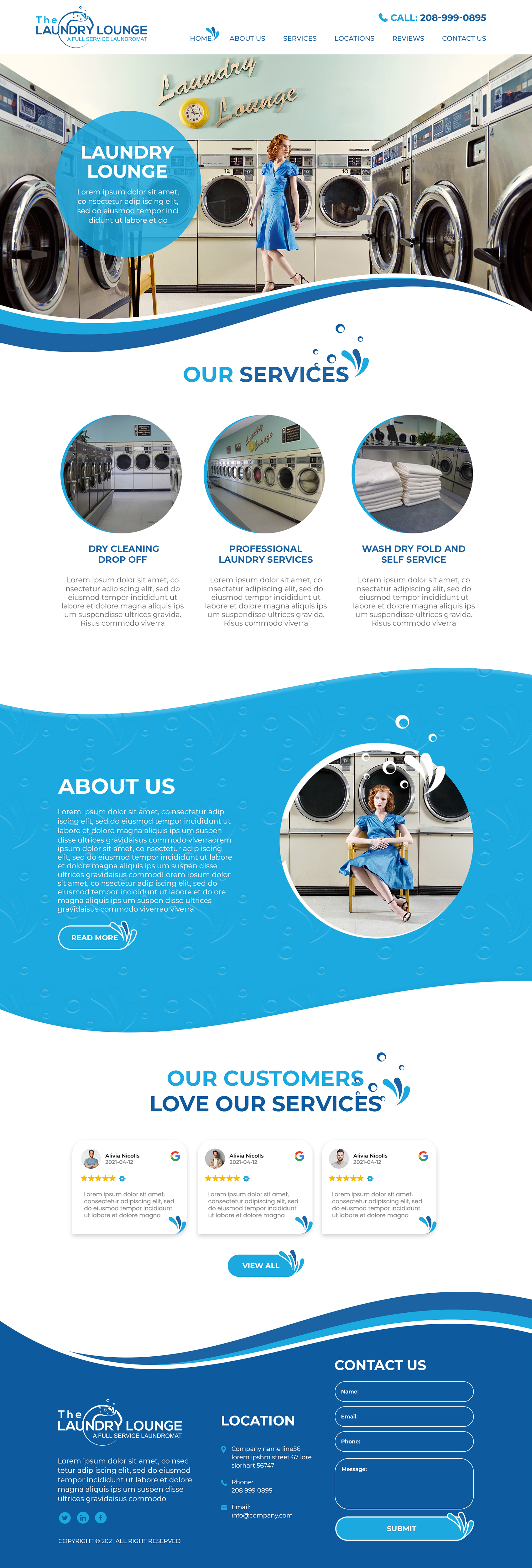 Web Design par MAHABA pour Atlanta Laundry Company, Inc. | Design #27764106