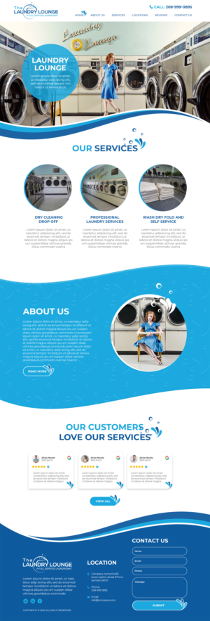 Web Design by MAHABA for Atlanta Laundry Company, Inc. | Design #27764106