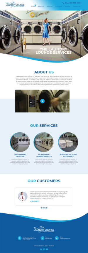 Web Design by MAHABA for Atlanta Laundry Company, Inc. | Design: #27767845