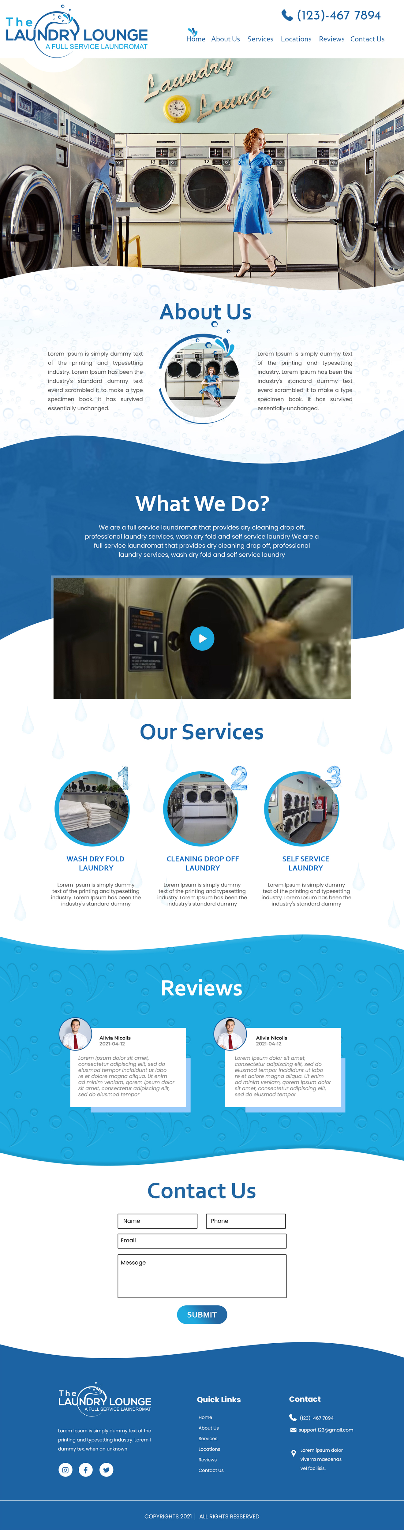 Web Design par MAHABA pour Atlanta Laundry Company, Inc. | Design #27767846