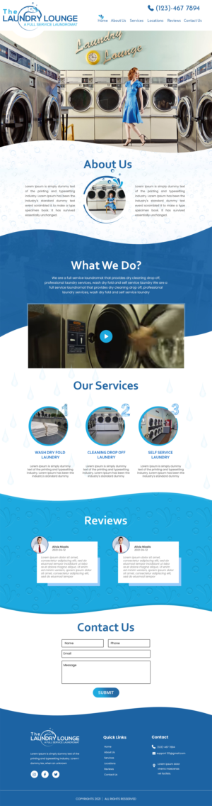 Web Design by MAHABA for Atlanta Laundry Company, Inc. | Design: #27767846