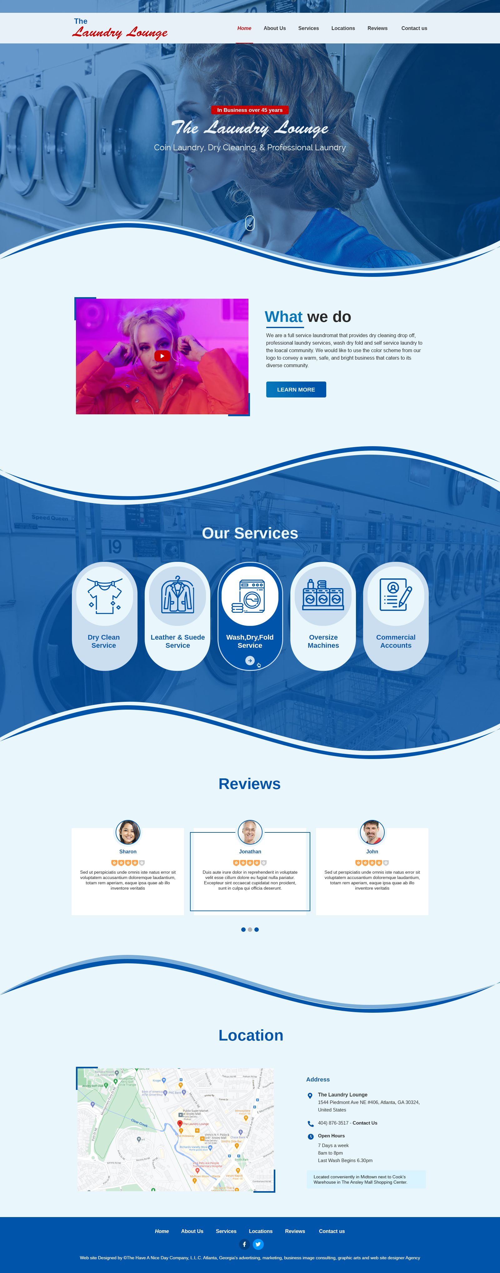 Web Design by nh5 for Atlanta Laundry Company, Inc. | Design #27779723