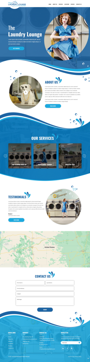 Web Design by pb for Atlanta Laundry Company, Inc. | Design: #27767730