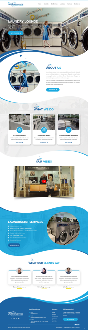 Web Design by pb for Atlanta Laundry Company, Inc. | Design: #27767731
