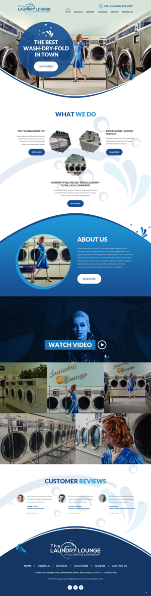 Web Design by pb for Atlanta Laundry Company, Inc. | Design: #27767732