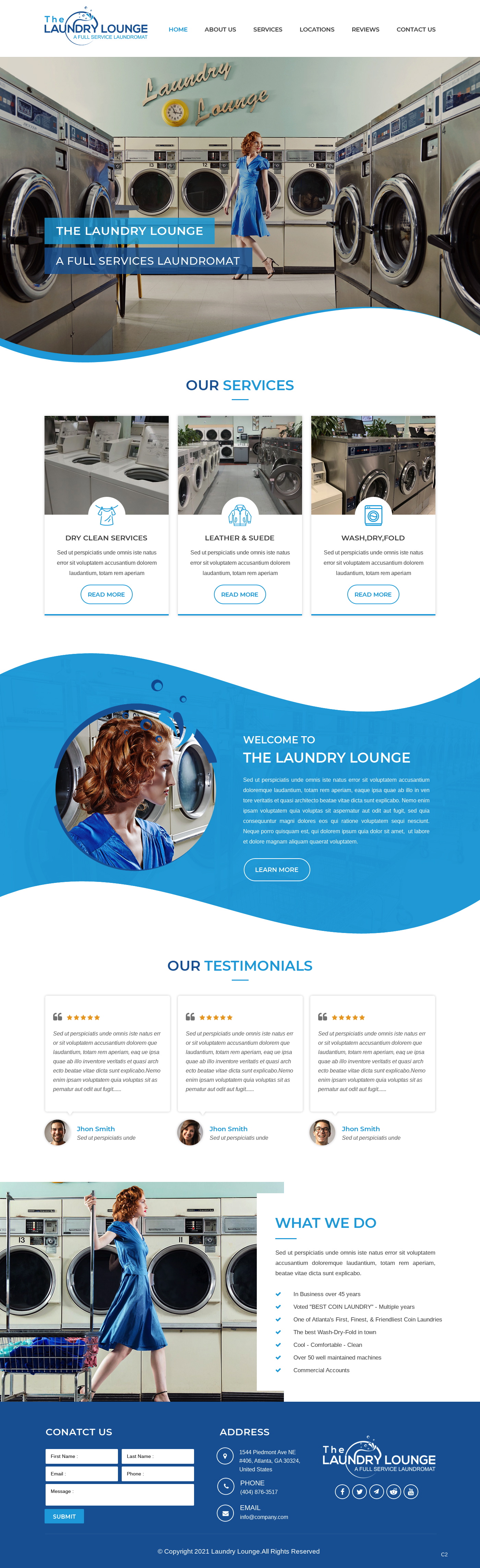 Web Design par pb pour Atlanta Laundry Company, Inc. | Design #27767733