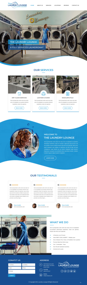 Web Design by pb for Atlanta Laundry Company, Inc. | Design: #27767733