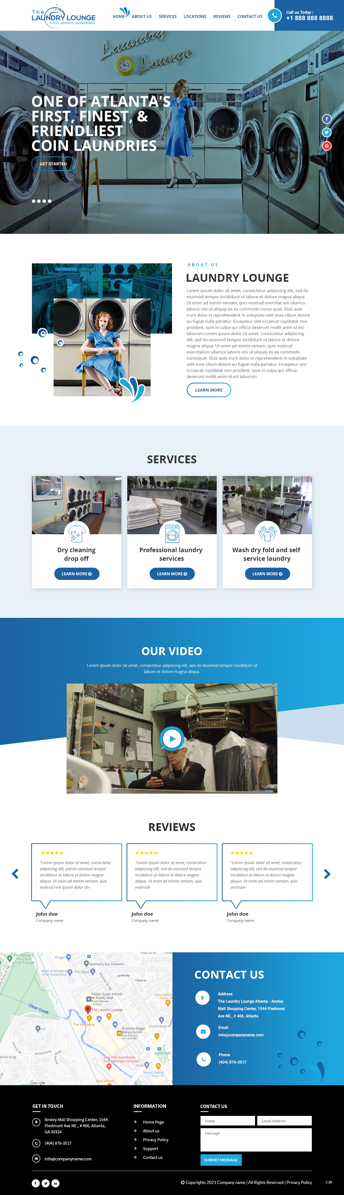 Web Design par pb pour Atlanta Laundry Company, Inc. | Design #27767734