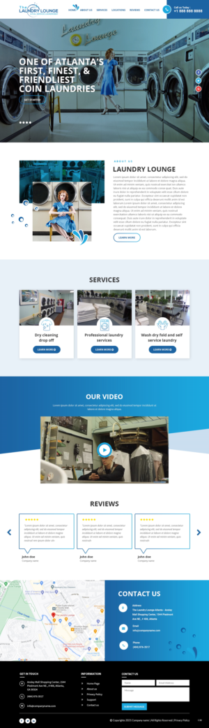 Web Design by pb for Atlanta Laundry Company, Inc. | Design: #27767734
