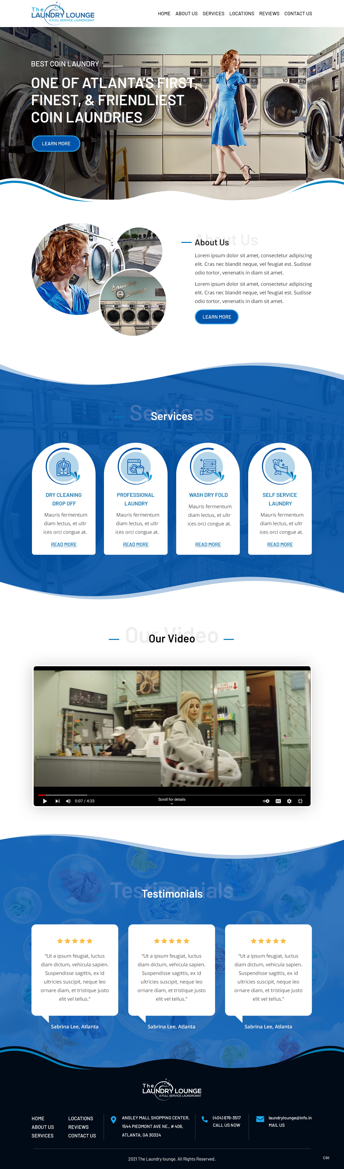 Web Design by pb for Atlanta Laundry Company, Inc. | Design #27767737