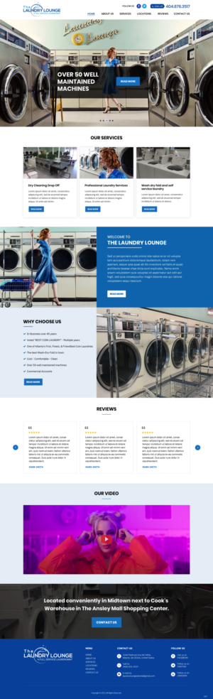 Web Design by pb for Atlanta Laundry Company, Inc. | Design: #27767738