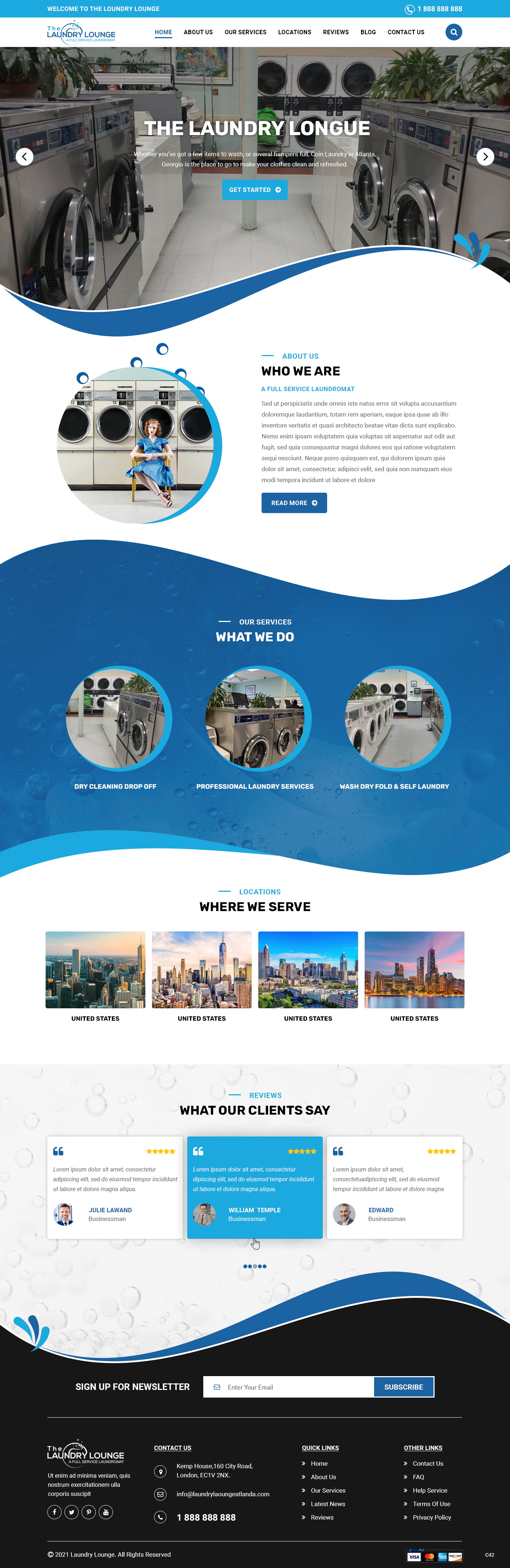 Web Design par pb pour Atlanta Laundry Company, Inc. | Design #27776560