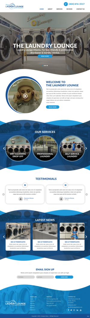 Web Design by pb for Atlanta Laundry Company, Inc. | Design: #27776561