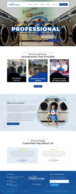 Web Design by pb for Atlanta Laundry Company, Inc. | Design: #27776562