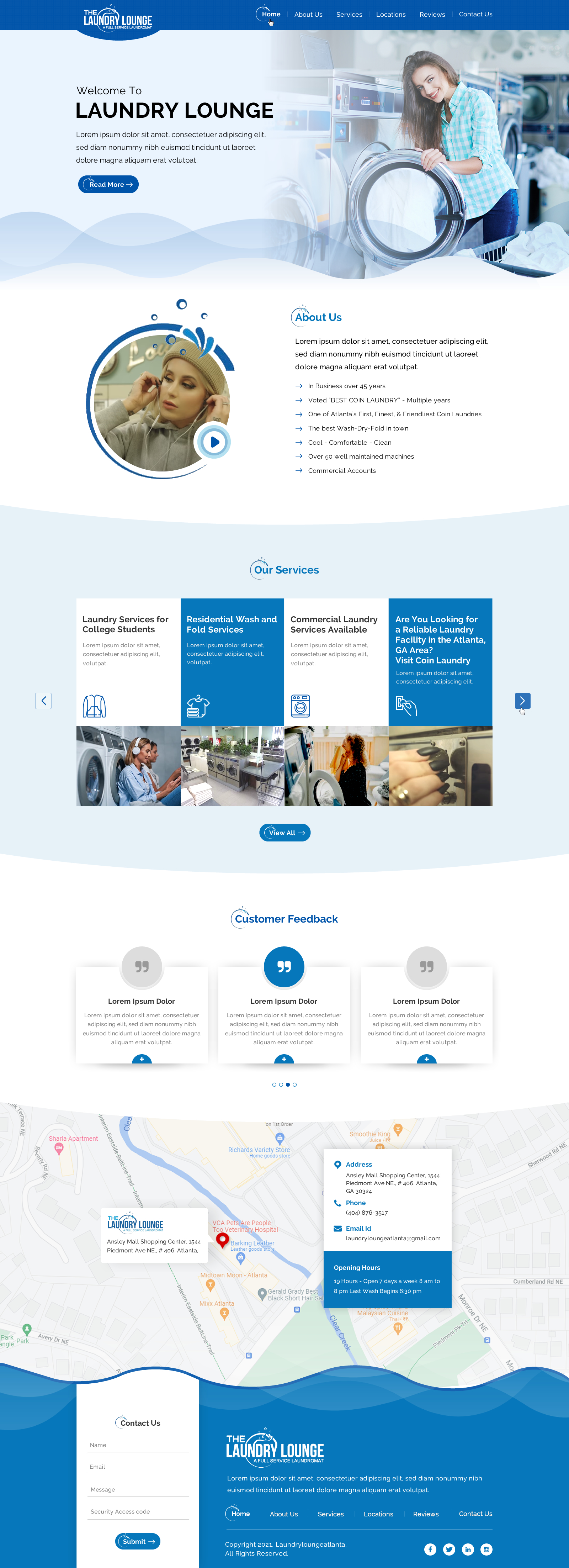 Web Design by Sbss for Atlanta Laundry Company, Inc. | Design #27766437