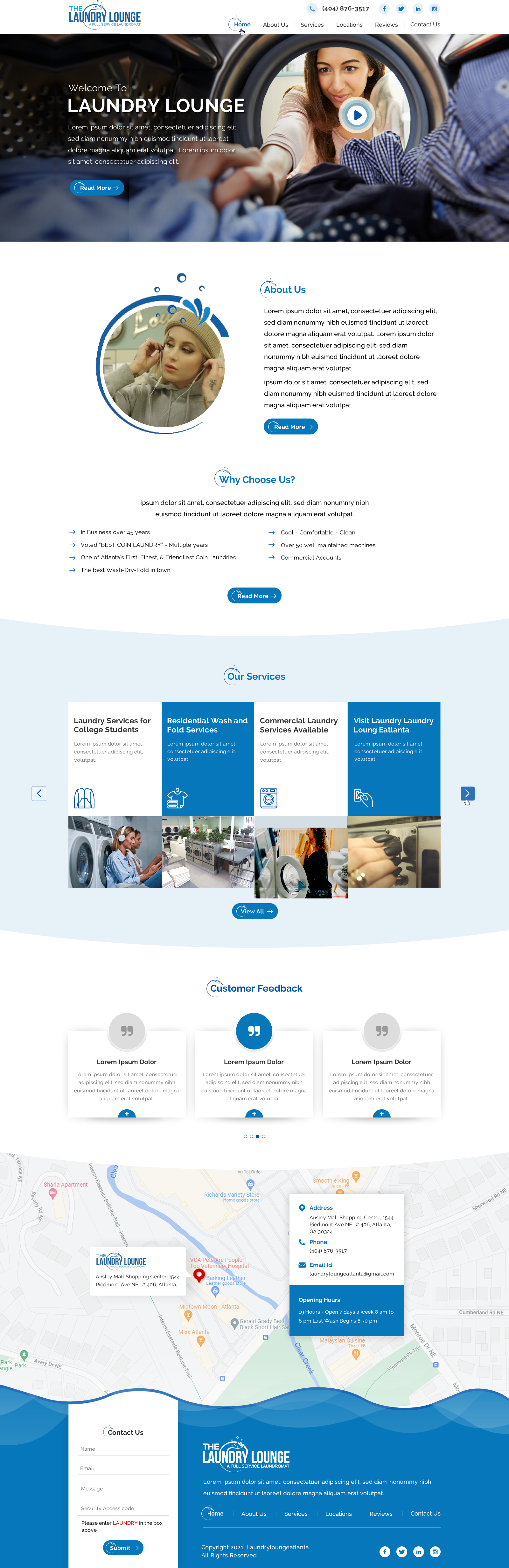 Web Design by Sbss for Atlanta Laundry Company, Inc. | Design #27767858