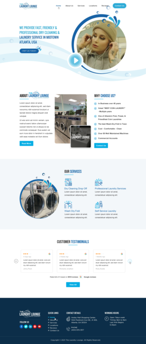 Web Design by Sbss for Atlanta Laundry Company, Inc. | Design: #27767859