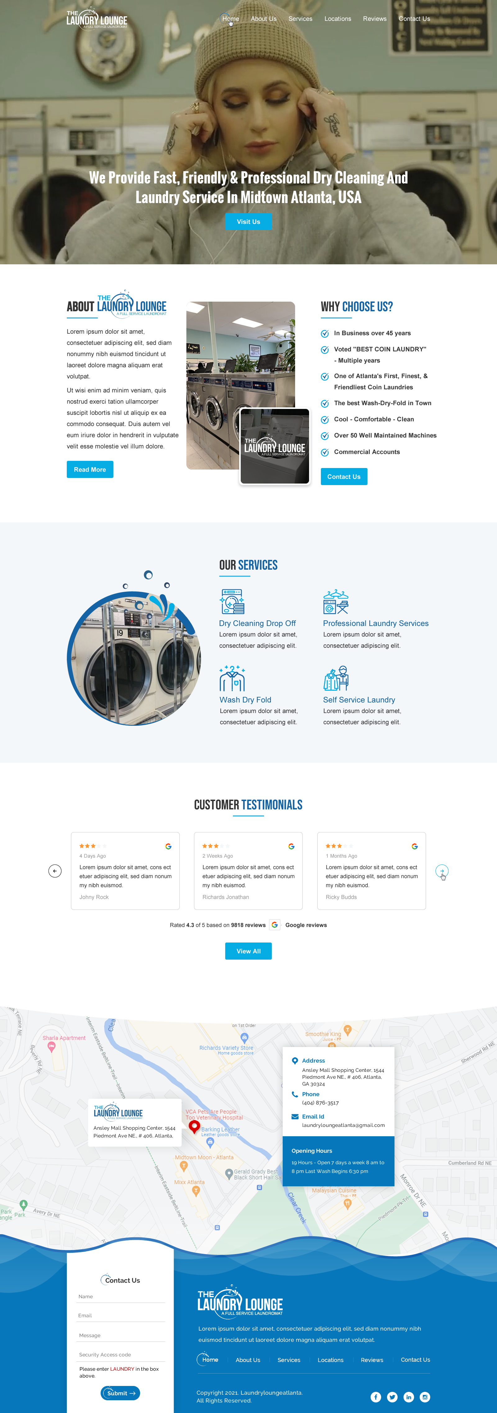 Web-Design von Sbss für Atlanta Laundry Company, Inc. | Design #27767869