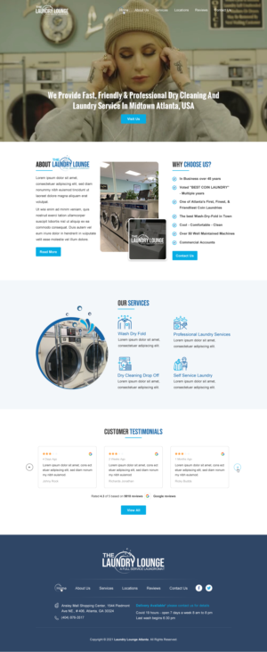 Web Design by Sbss for Atlanta Laundry Company, Inc. | Design: #27769939