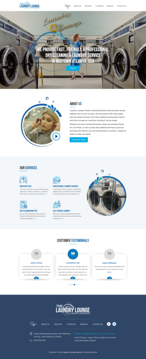 Web Design by Sbss for Atlanta Laundry Company, Inc. | Design: #27778792