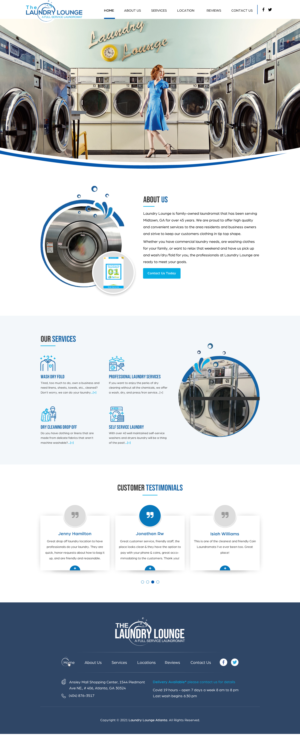 Web Design by Sbss for Atlanta Laundry Company, Inc. | Design: #27789645