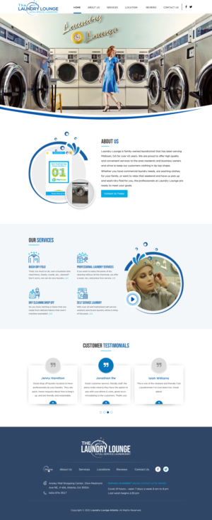 Web Design by Sbss for Atlanta Laundry Company, Inc. | Design: #27794437
