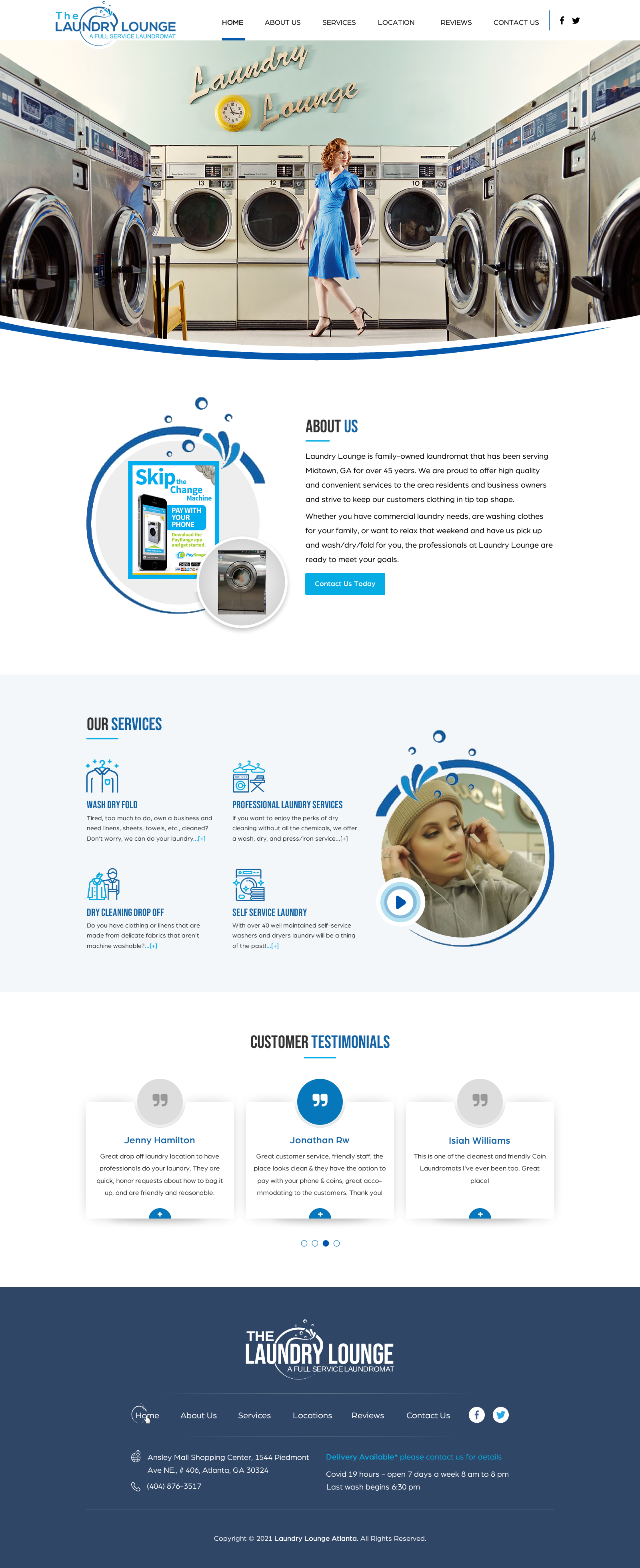 Web Design by Sbss for Atlanta Laundry Company, Inc. | Design: #27796250