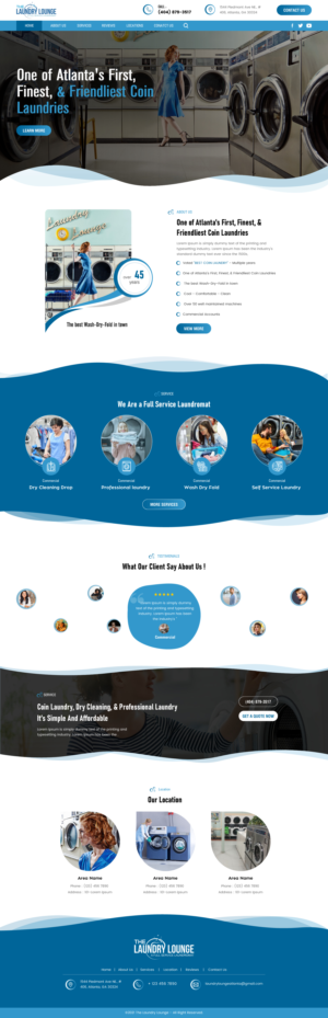Web Design by rightway for Atlanta Laundry Company, Inc. | Design: #27780467
