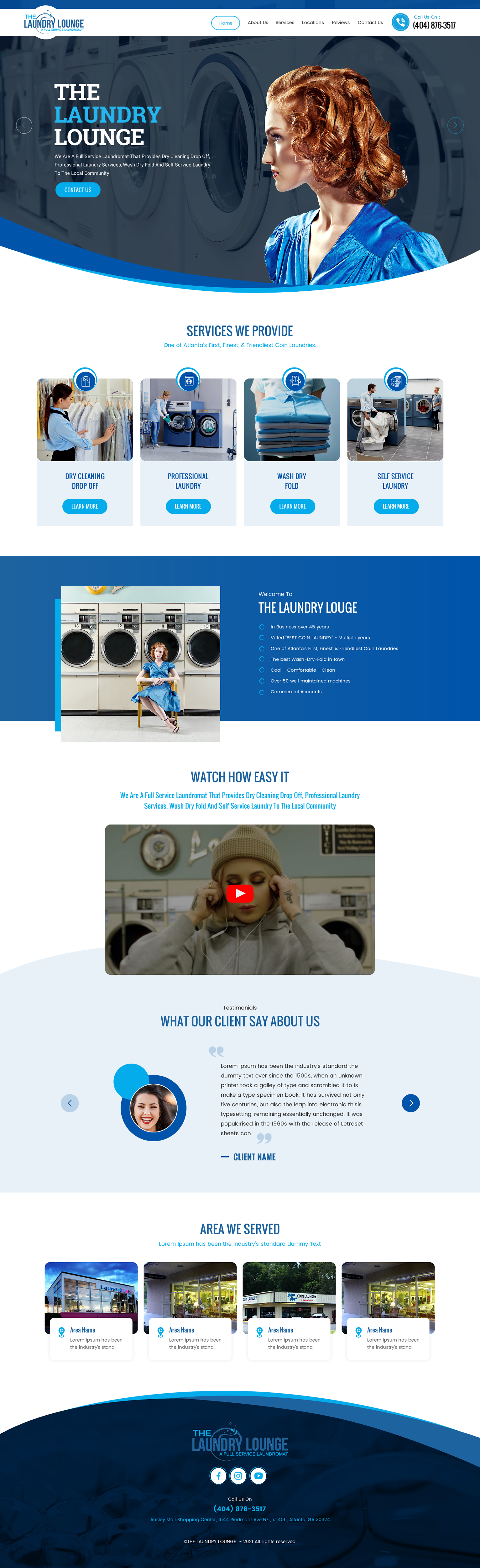 Web Design par rightway pour Atlanta Laundry Company, Inc. | Design #27780469