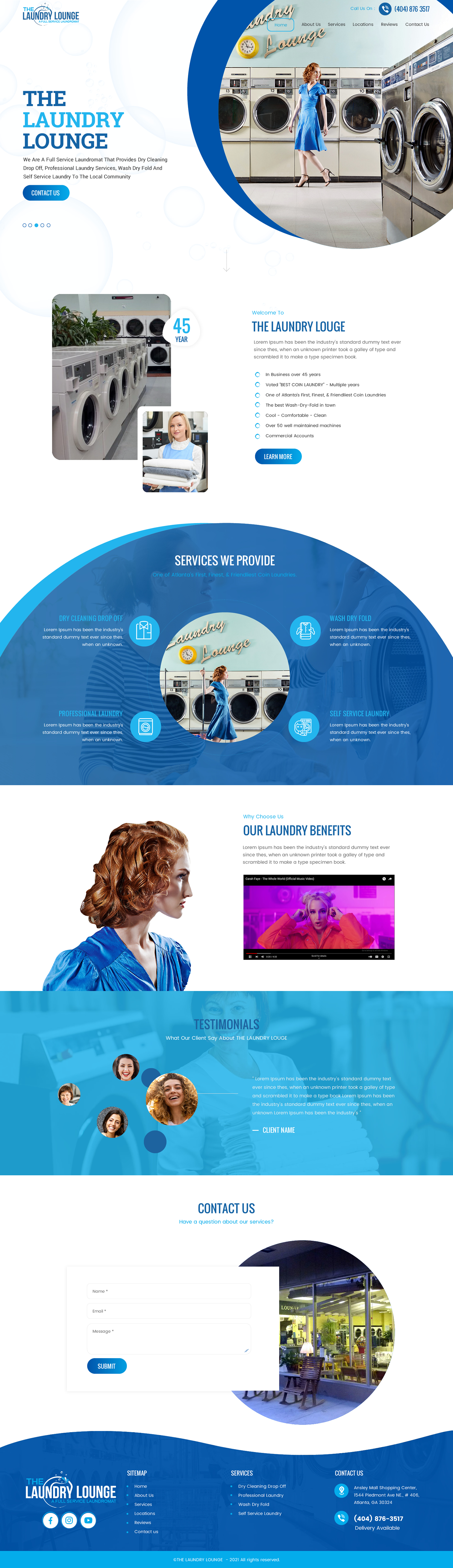 Web Design by rightway for Atlanta Laundry Company, Inc. | Design #27780470