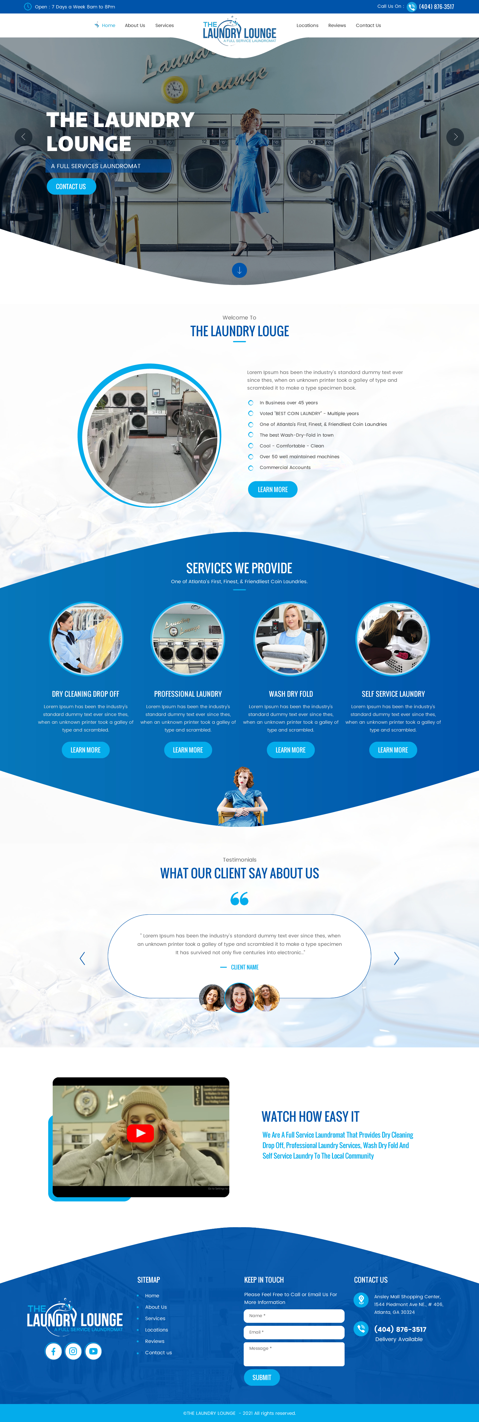 Web Design par rightway pour Atlanta Laundry Company, Inc. | Design #27780471