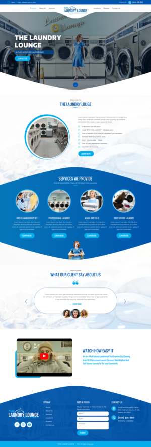 Web Design by rightway for Atlanta Laundry Company, Inc. | Design: #27780471
