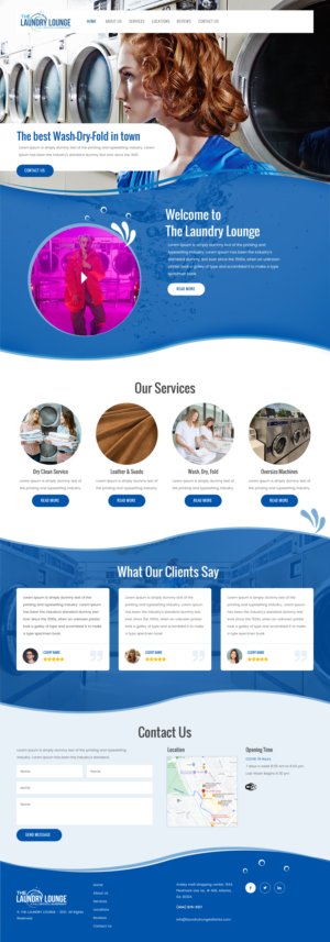 Web Design by rightway for Atlanta Laundry Company, Inc. | Design: #27780475