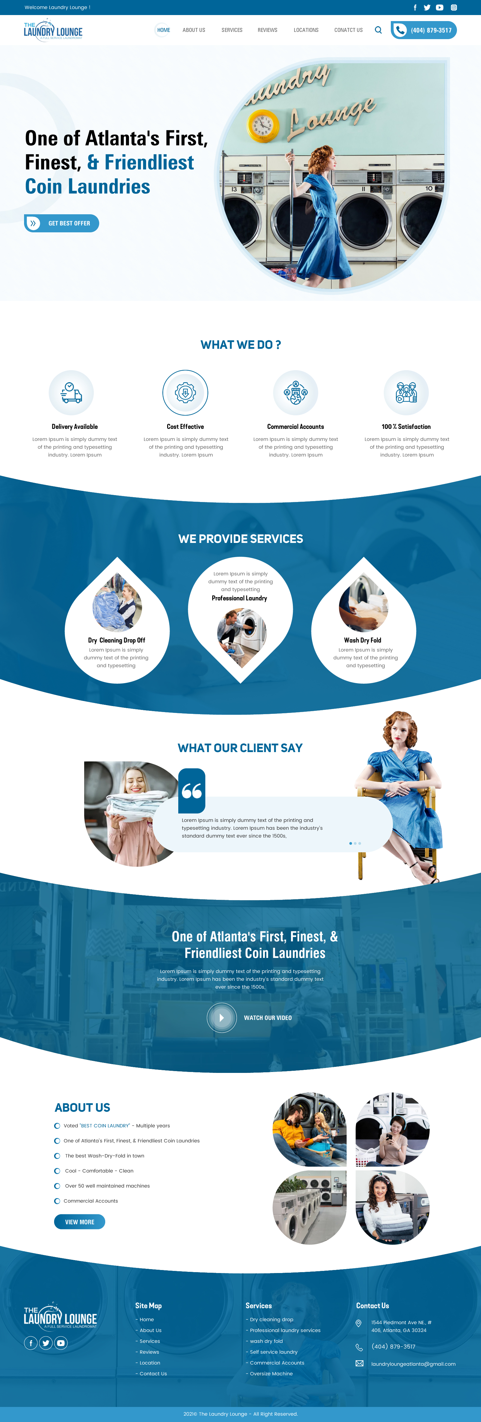 Diseño Web por rightway para Atlanta Laundry Company, Inc. | Diseño #27780476